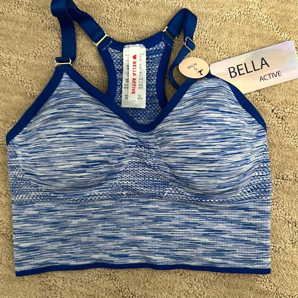 BELLA Active Sports Bra, Size Small